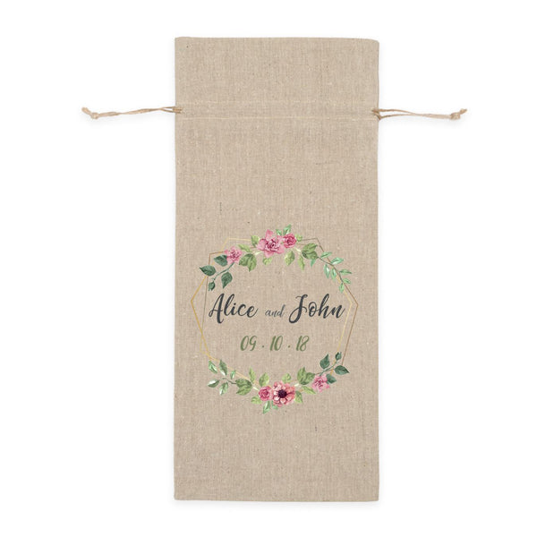 Draw String Printed Design Gift Pouch