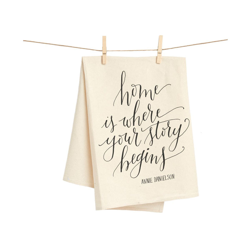Personalized Natural Flour Sack Tea Towel
