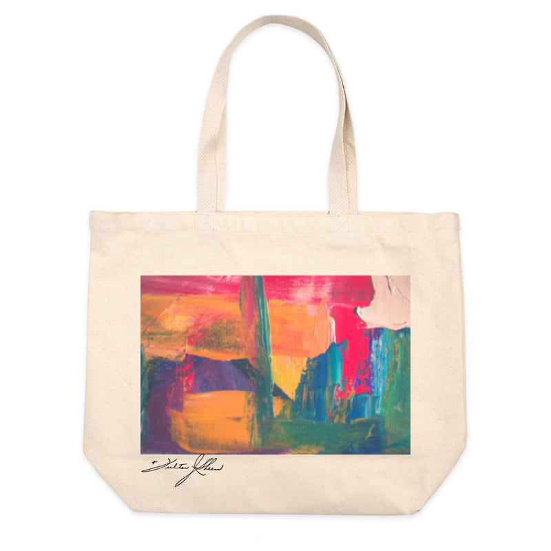 Large Canvas Bag with zipper pocket Canvas Jumbo Tote Bag Personalized Tote  bag with the Birth Month Flower – Two Dreams By JM