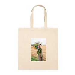 Personalized Square Canvas Tote Bag