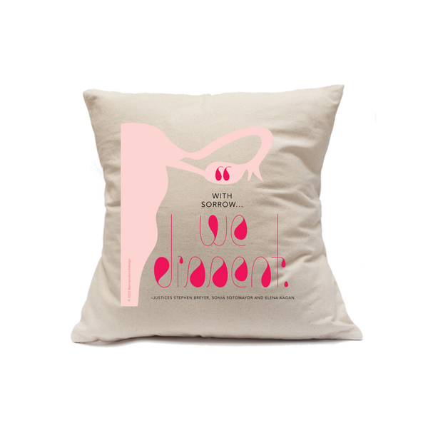 Custom Printed Natural Canvas Pillowcase with Zipper 18"x18"