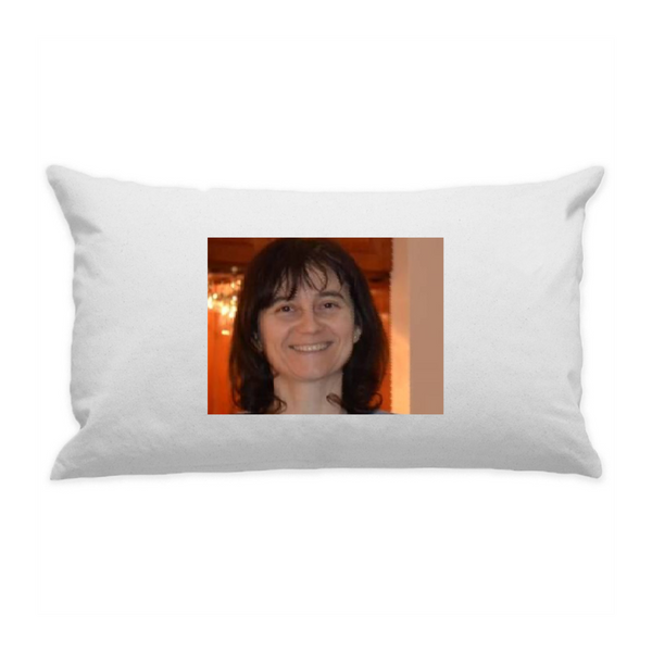 10"x18" White Cotton Canvas Decorative Pillow Case