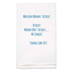 Personalized White Flour Sack Towel