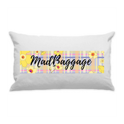 10"x18" White Cotton Canvas Decorative Pillow Case