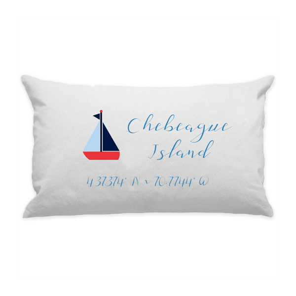10"x18" White Cotton Canvas Decorative Pillow Case
