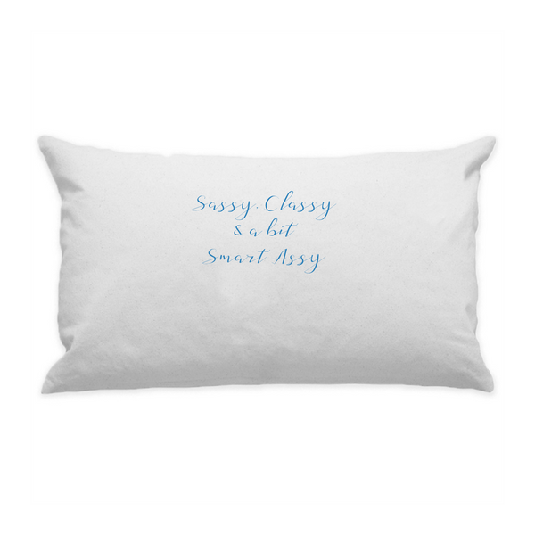 10"x18" White Cotton Canvas Decorative Pillow Case