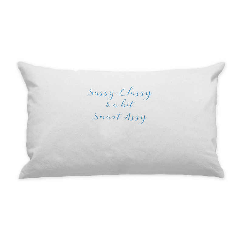 10"x18" White Cotton Canvas Decorative Pillow Case
