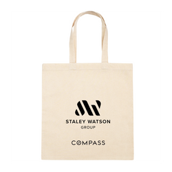 Personalized Square Canvas Tote Bag