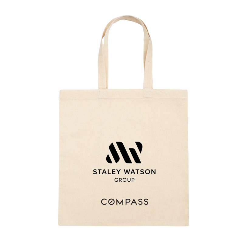 Personalized Square Canvas Tote Bag