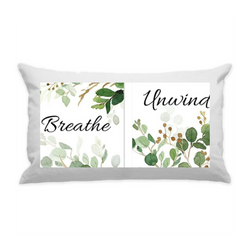 10"x18" White Cotton Canvas Decorative Pillow Case