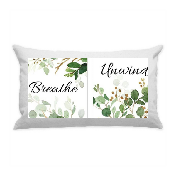 10"x18" White Cotton Canvas Decorative Pillow Case