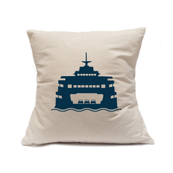 Custom Printed Natural Canvas Pillowcase with Zipper 18"x18"