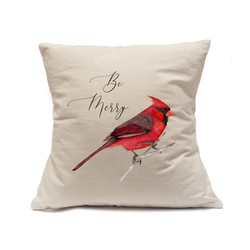 Custom Printed Natural Canvas Pillowcase with Zipper 18"x18"