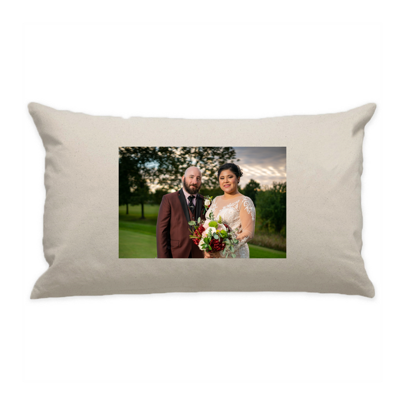 10"x18" Natural Cotton Canvas Decorative Pillow Case