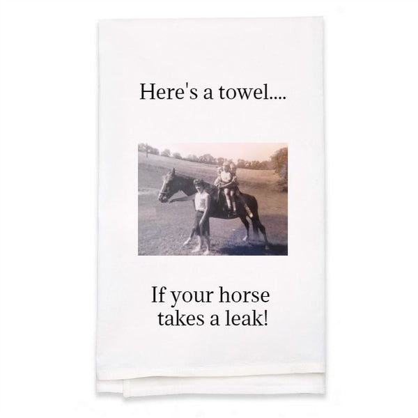 Personalized White Flour Sack Towel