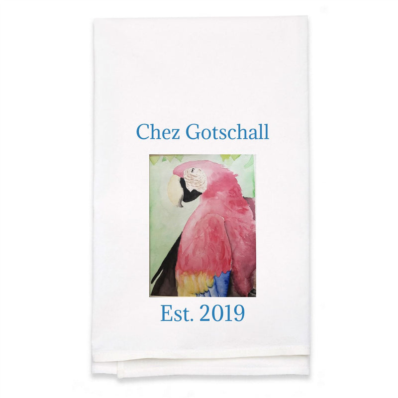 Personalized White Flour Sack Towel