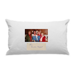 10"x18" White Cotton Canvas Decorative Pillow Case