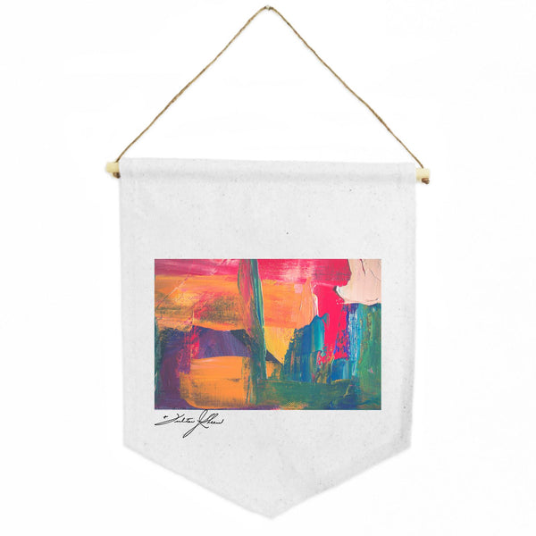 Personalized White Cotton Shield Banner