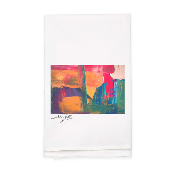 Personalized White Flour Sack Tea Towel